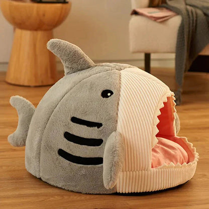 Plush Shark Pet Bed