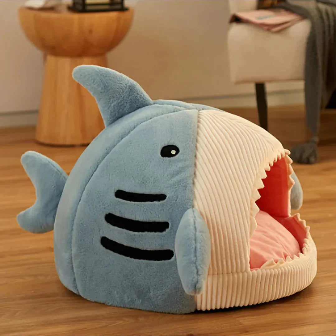 Plush Shark Pet Bed