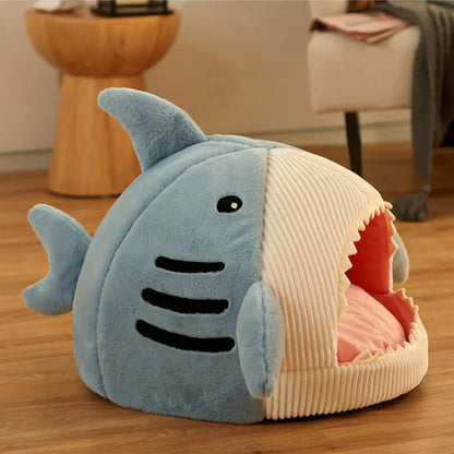 Plush Shark Pet Bed